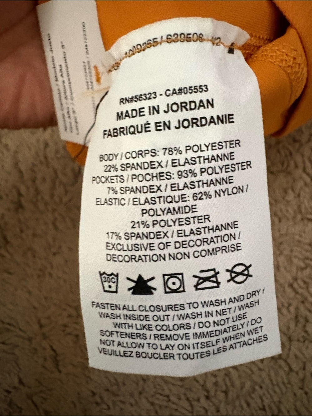 Nike Pro 3" Fitted Orange Shorts Size XS - Picture 7 of 7